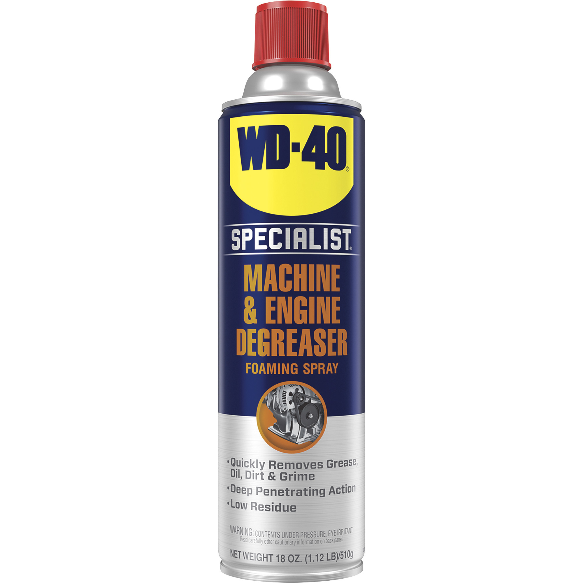 WD-40 Specialist Machine and Engine Degreaser Foaming Spray, 18-Oz. Can